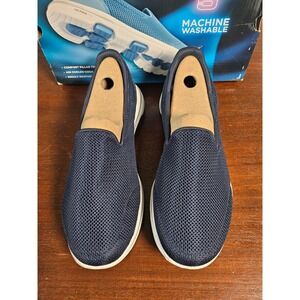 Skechers GoWalk 5 Women 9.5 Navy New Slip On Mesh Walking Sneakers 124001W/NVW